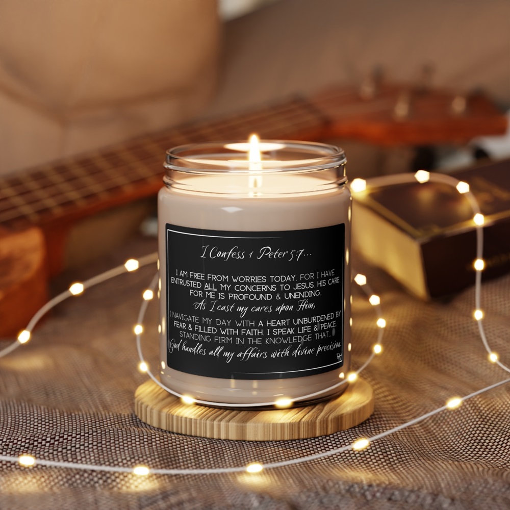 candles with bible verses on them